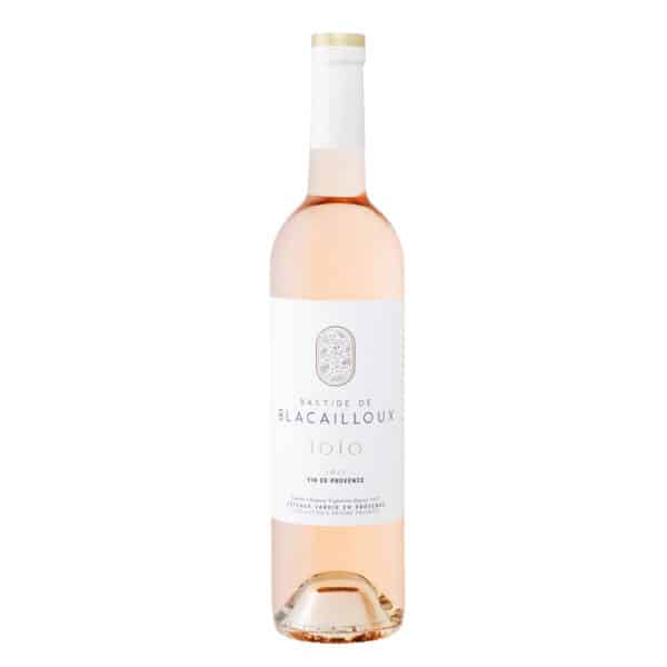 A bottle of Joio rosé wine from the Blacailloux estate