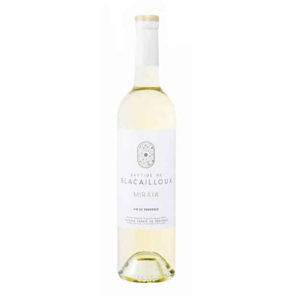 Bouteille de vin blanc Miraia du domaine Blacailloux